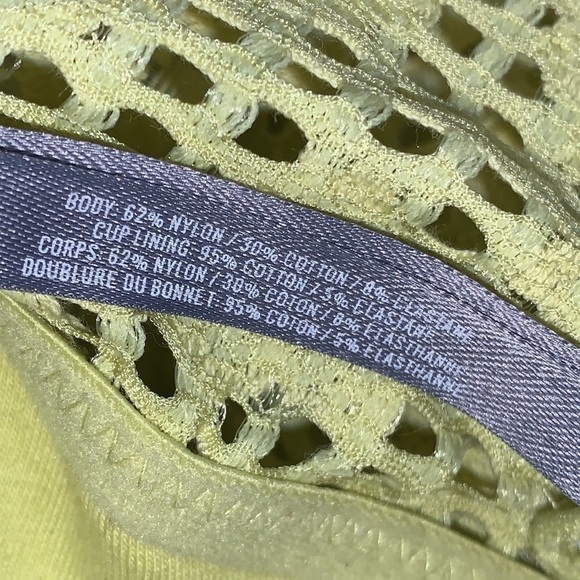 AERIE yellow lace bralette size Medium - Picture 6 of 8